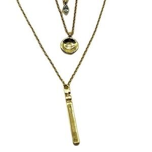 REAL SIMPLE RS Trinity fashion gold three piece necklace set R1019